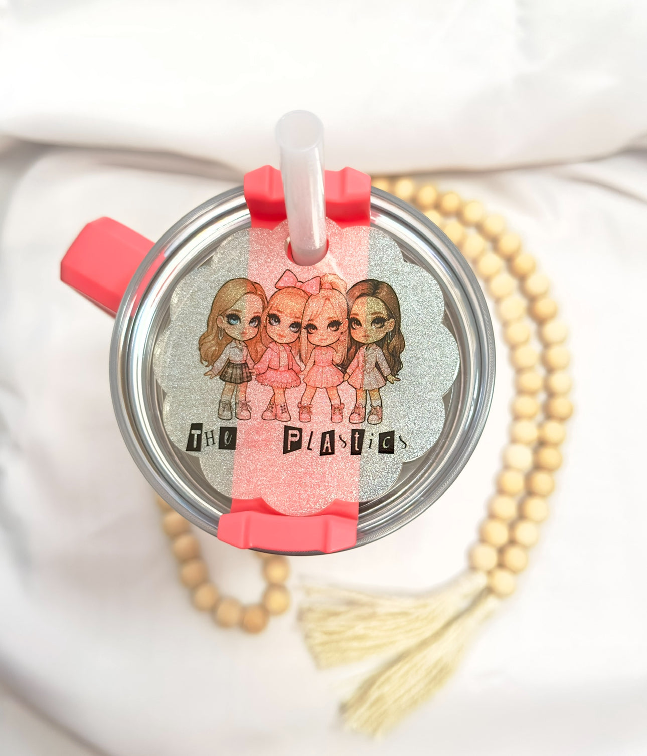 The Plastics 40oz Shimmer Tumbler