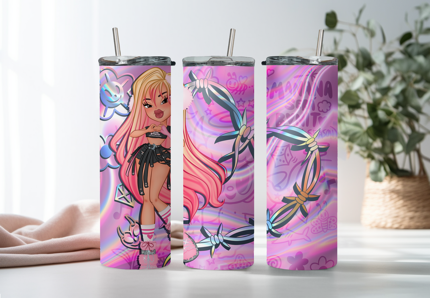 Doll Black 20oz Stainless Steel Tumbler