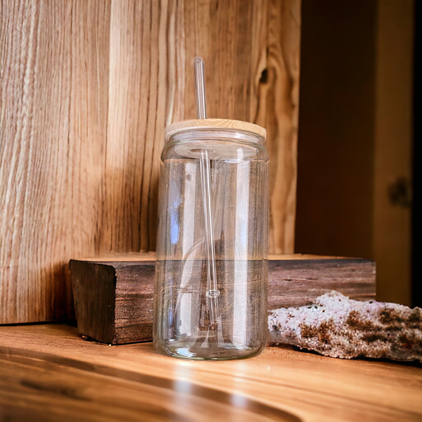 Customized 16oz Glass Cup