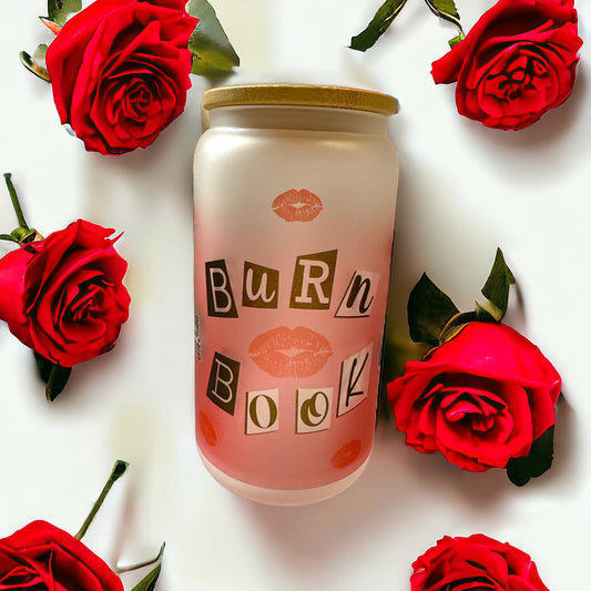 Burn Book Glass Cup 16oz