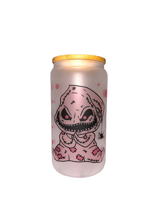 Pink Oogie Glass Cup 16oz