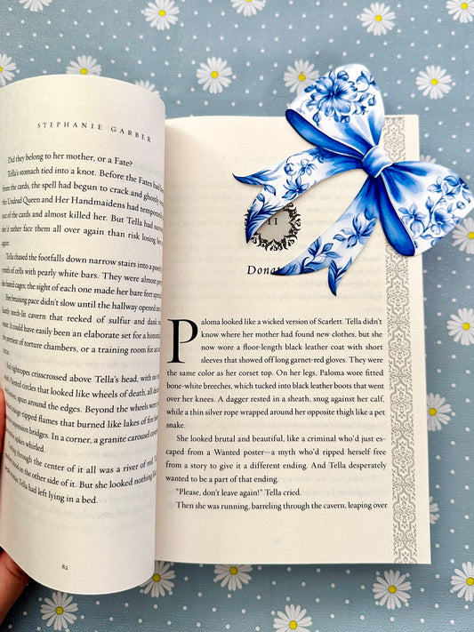 Chinoiserie Bow Corner Bookmark
